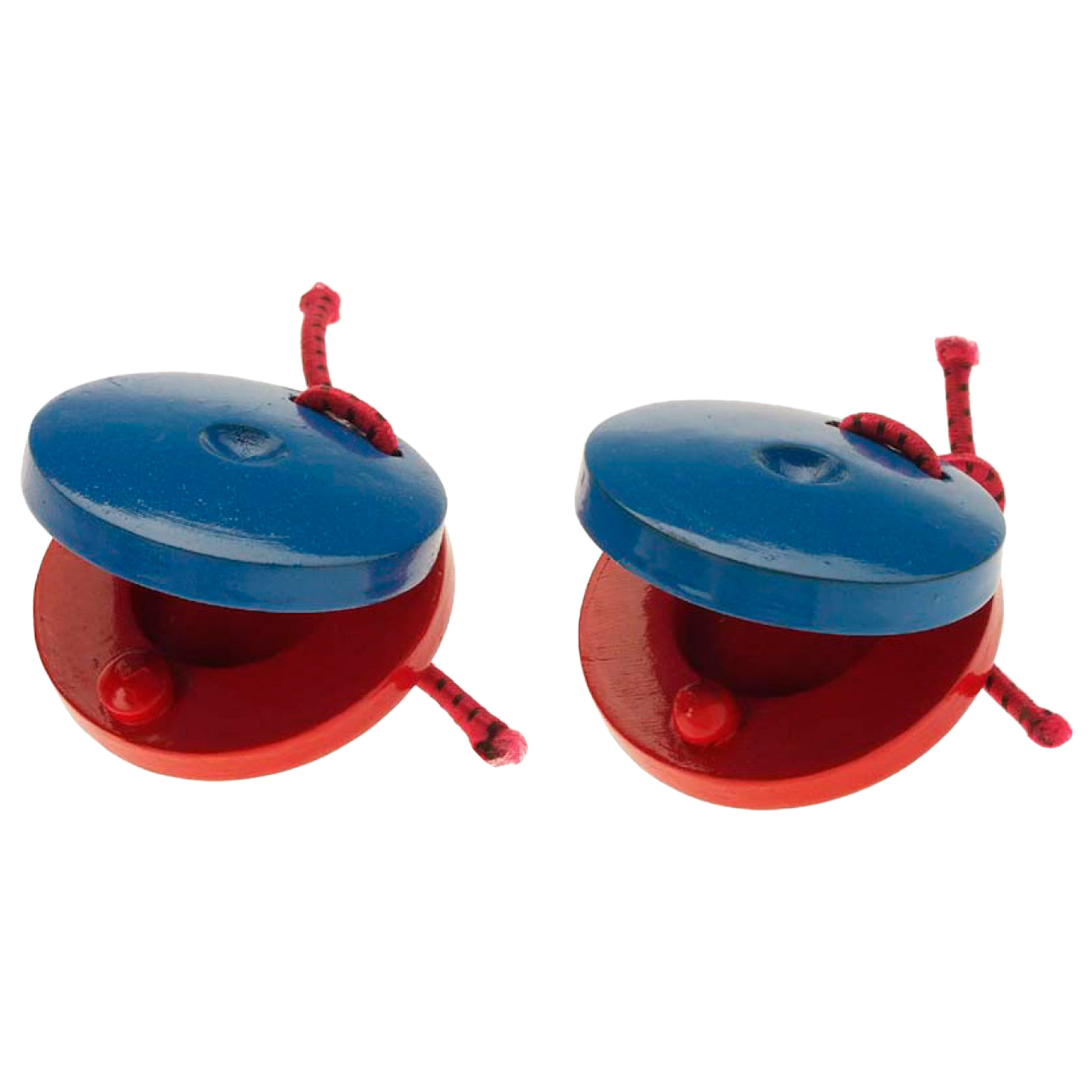 SUPVOX Lot De 2 Castagnettes en Bois Naturel pour Garçon Et Filles, Instrument De Musique à Percussion Léger Et Facile à Manipuler, Jouet Éducatif