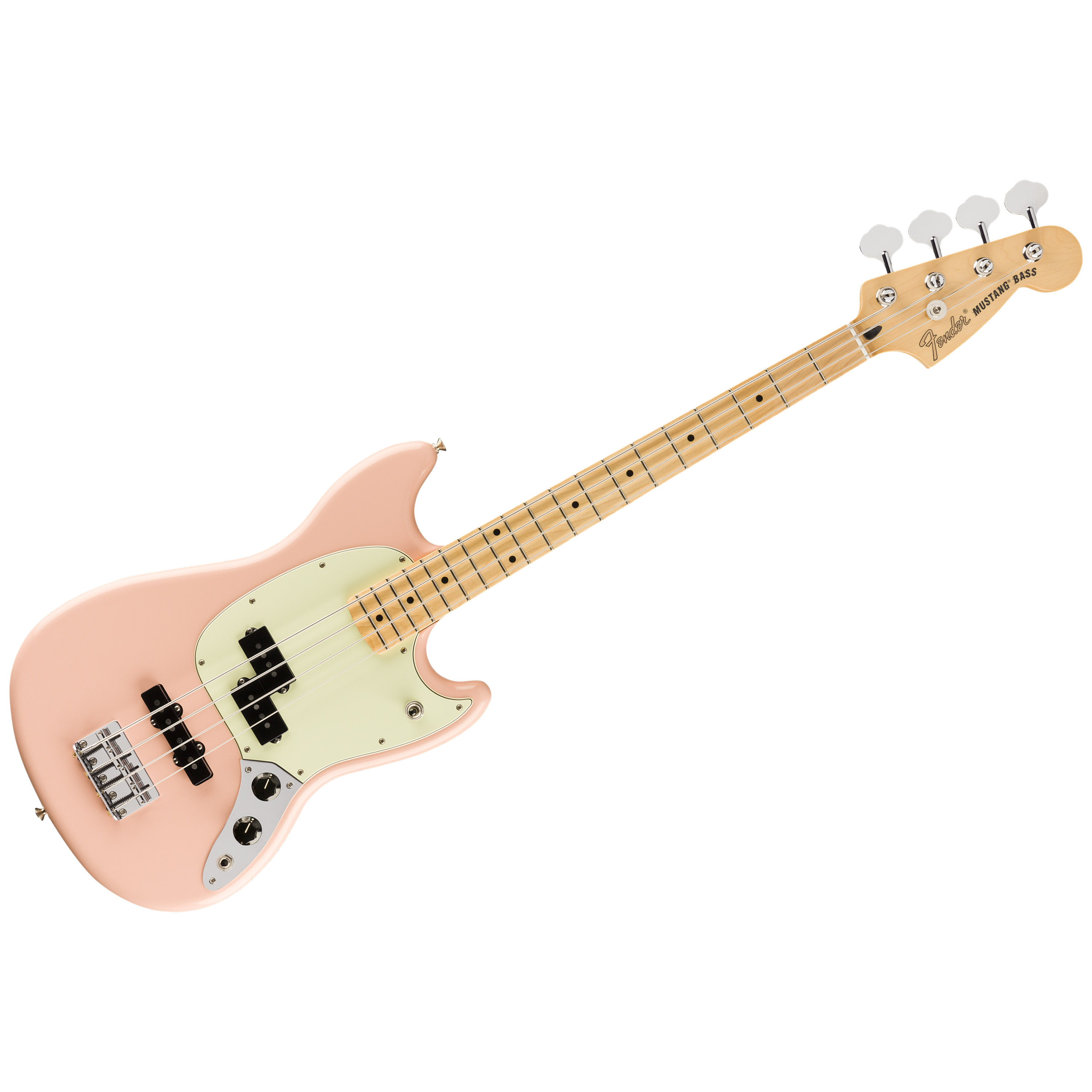 Limited Edition Player Mustang Bass Pj Mn Shell Pink Basse Electrique Fender 0265