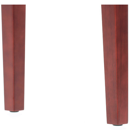 Banquette piano Deluxe acajou mat assise bordeaux Gewa