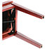 Banquette piano Deluxe acajou mat assise bordeaux Gewa