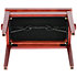 Banquette piano Deluxe acajou mat assise bordeaux Gewa