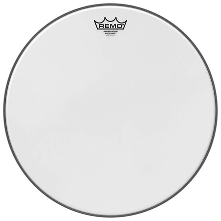 Ambassador White Suede 16'' Drum Head Remo