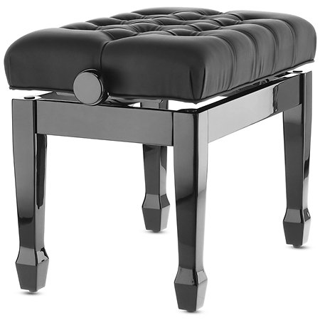 Banquette Piano Deluxe XL Noir brillant Gewa