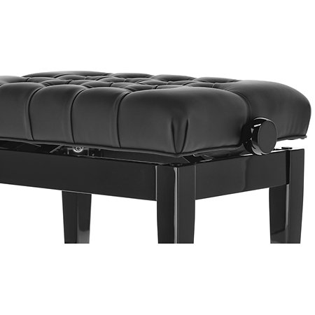 Banquette Piano Deluxe XL Noir brillant Gewa