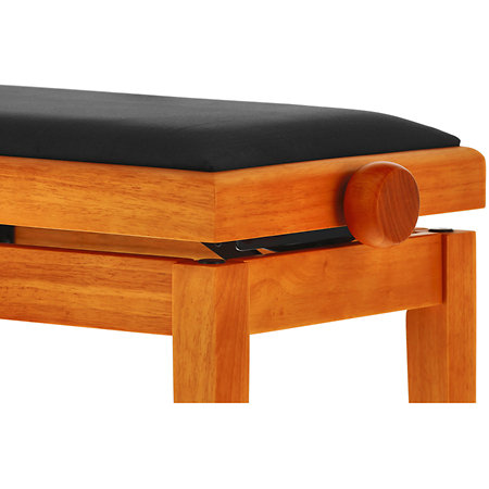 Banquette piano Deluxe érable mat assise noir Gewa
