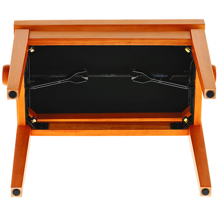 Banquette piano Deluxe érable mat assise noir Gewa