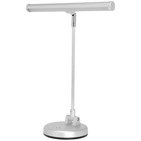 Gewa Lampe Piano LED Haute en T Argent Mat