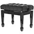 Banquette Piano Deluxe XL Noir brillant Gewa