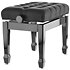 Banquette Piano Deluxe XL Noir brillant Gewa