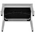 Banquette piano Deluxe blanc mat assise noir Gewa