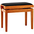 Banquette piano Deluxe érable mat assise noir Gewa