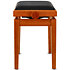 Banquette piano Deluxe érable mat assise noir Gewa