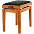Banquette piano Deluxe érable mat assise noir Gewa
