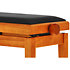 Banquette piano Deluxe érable mat assise noir Gewa
