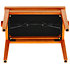 Banquette piano Deluxe érable mat assise noir Gewa