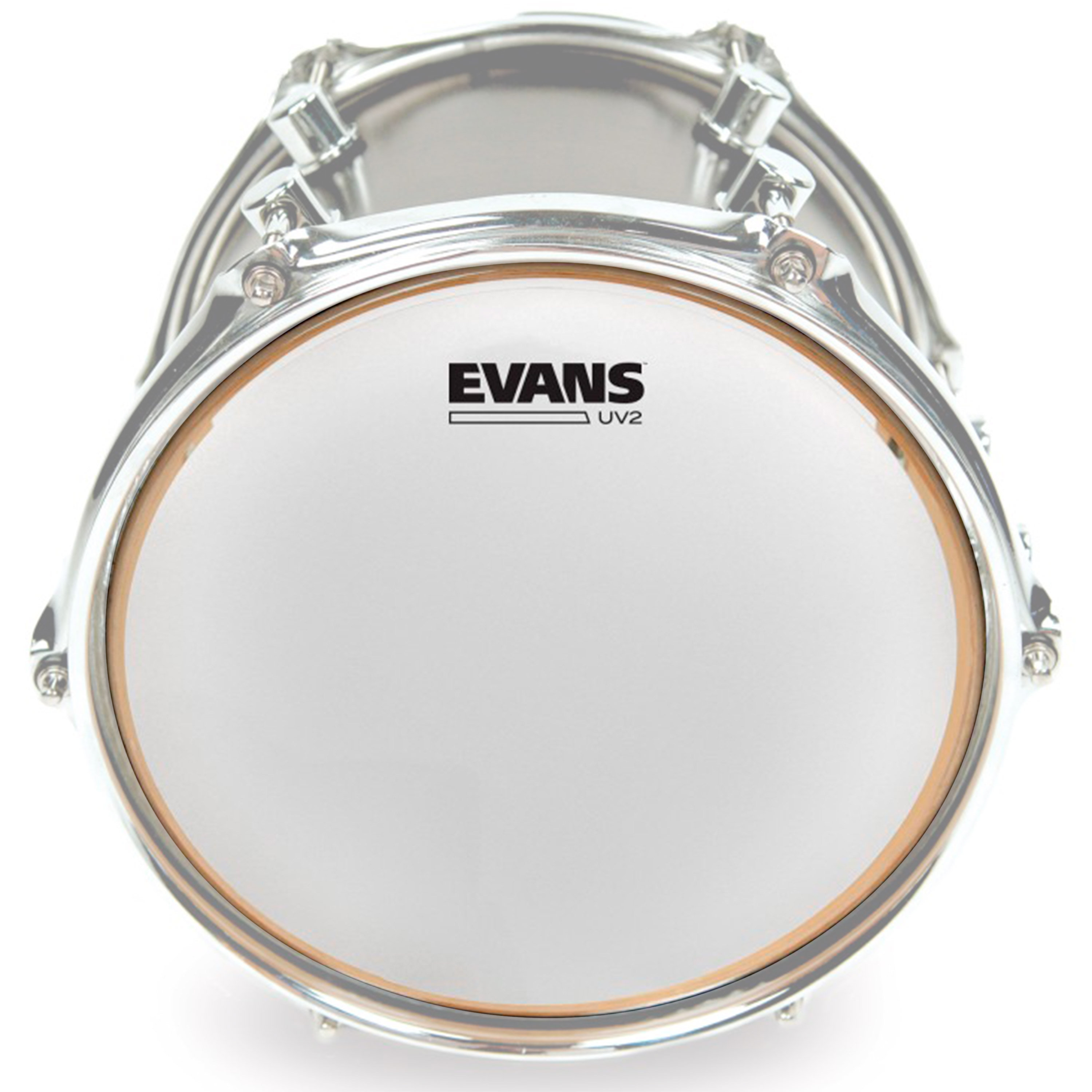 Single Ply Drum Heads Evans UV1 Coated Rock Tom Pack - 10", 12", 16" Tom Heads + 14" Snare Batter, Single-Ply, Made In USA Coated Tom Pack