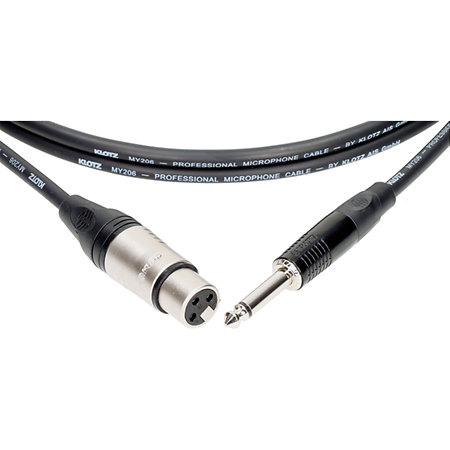 Klotz Câble M1 Pro XLR femelle / Jack mâle TS, 5m