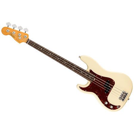 American Professional II Precision Bass LH RW Olympic White Fender
