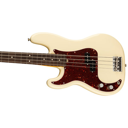 American Professional II Precision Bass LH RW Olympic White Fender