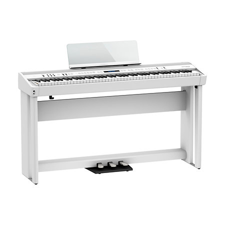 Pack FP-90X White + meuble + pédales : Piano Portable Roland