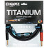 Câble Titanium Jack TS mâle/mâle Neutrik silentPLUG, 4.5m Klotz