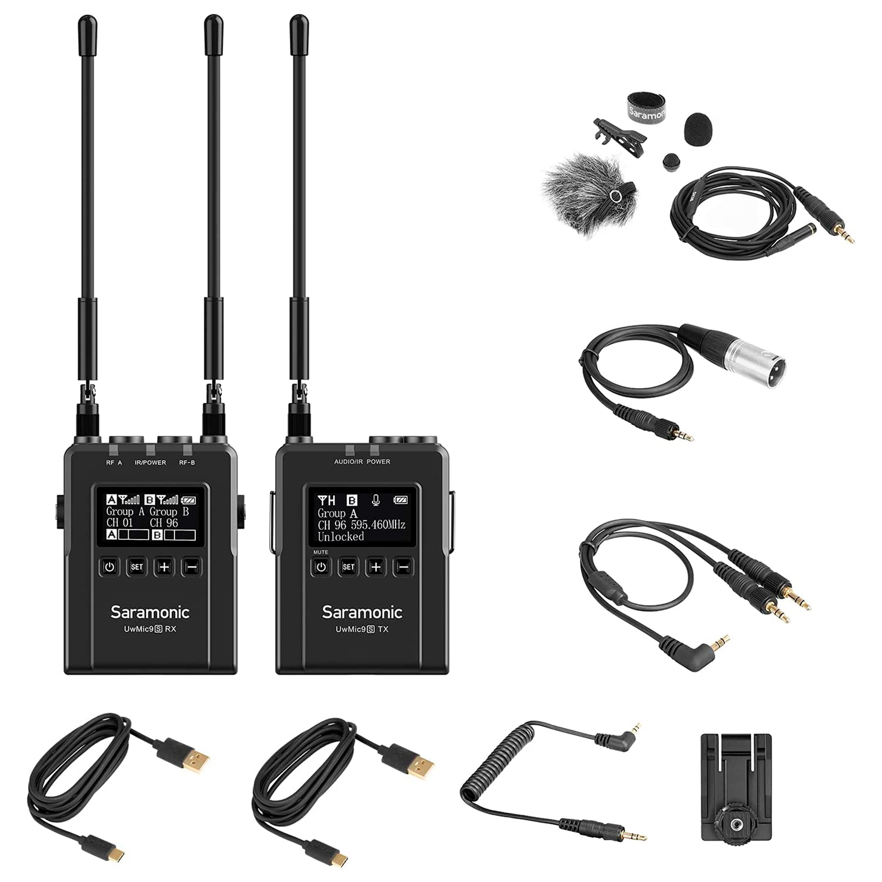 Saramonic UwMic9S Kit 1 (RX + TX) - Micro HF chant SonoVente.com