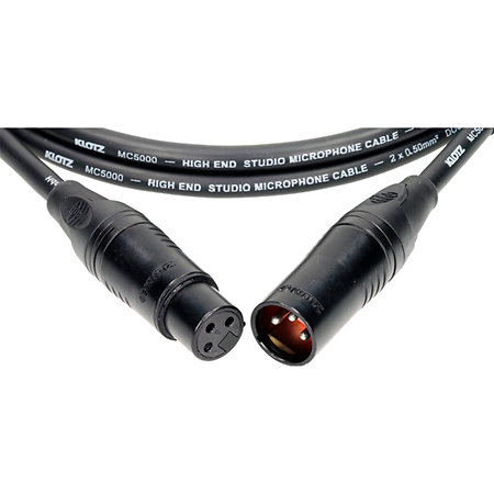 Câble M5 Pro XLR mâle/femelle, 20m Klotz