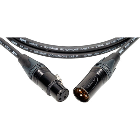 Klotz Câble M2 Pro XLR mâle/femelle Neutrik, 1m