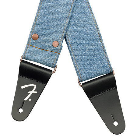 Wrangler Riveted Denim Strap Light Indigo Fender