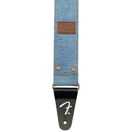 Wrangler Riveted Denim Strap Light Indigo Fender