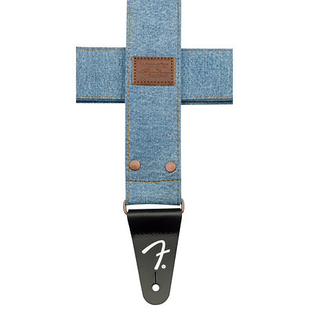 Wrangler Riveted Denim Strap Light Indigo Fender