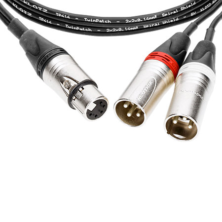 SMY414N - Câble micro en Y - XLR 5p. F vers 2x XLR 3p. M Neutrik 5m Klotz