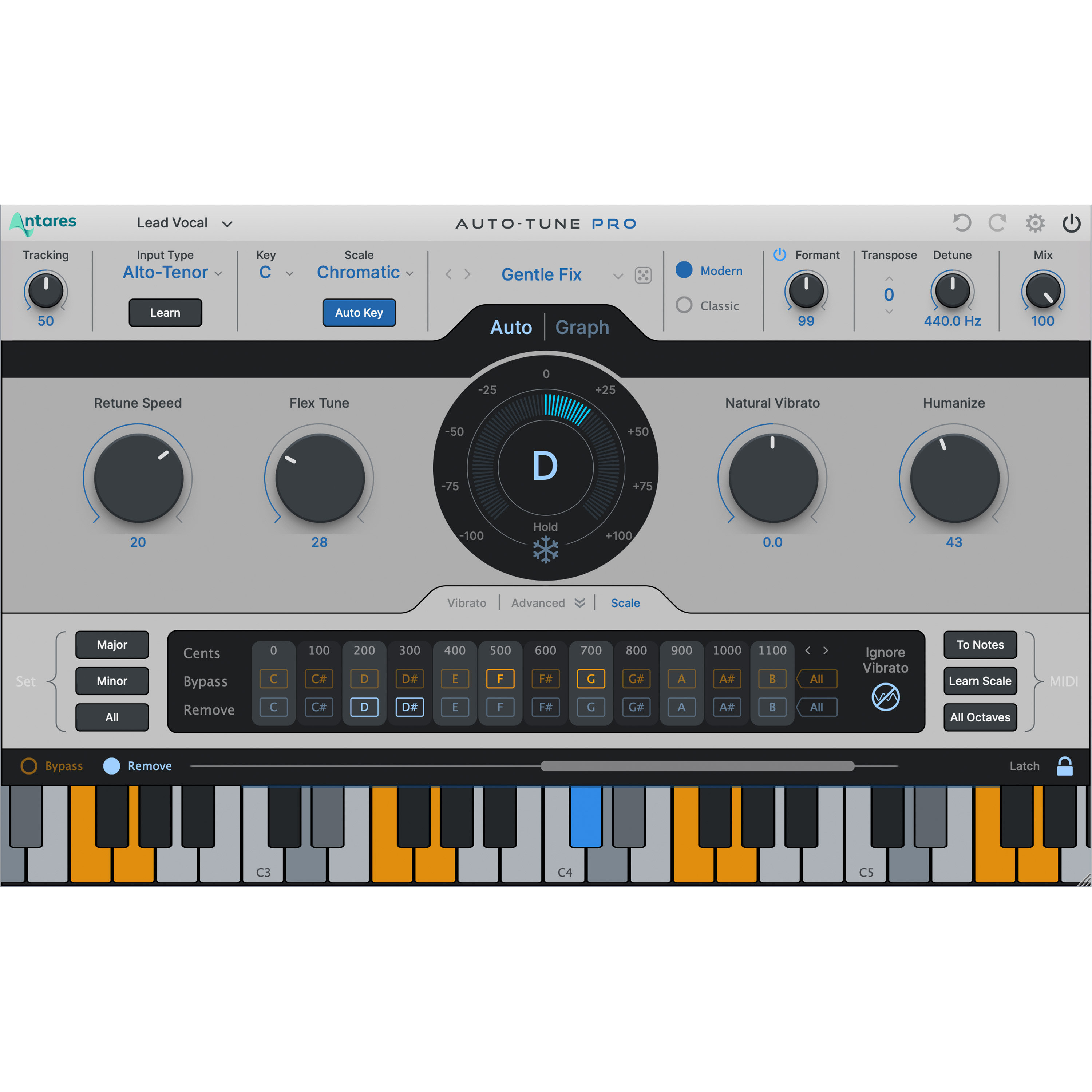 Antares AutoTune Pro X (licence en téléchargement) Logiciel plugins