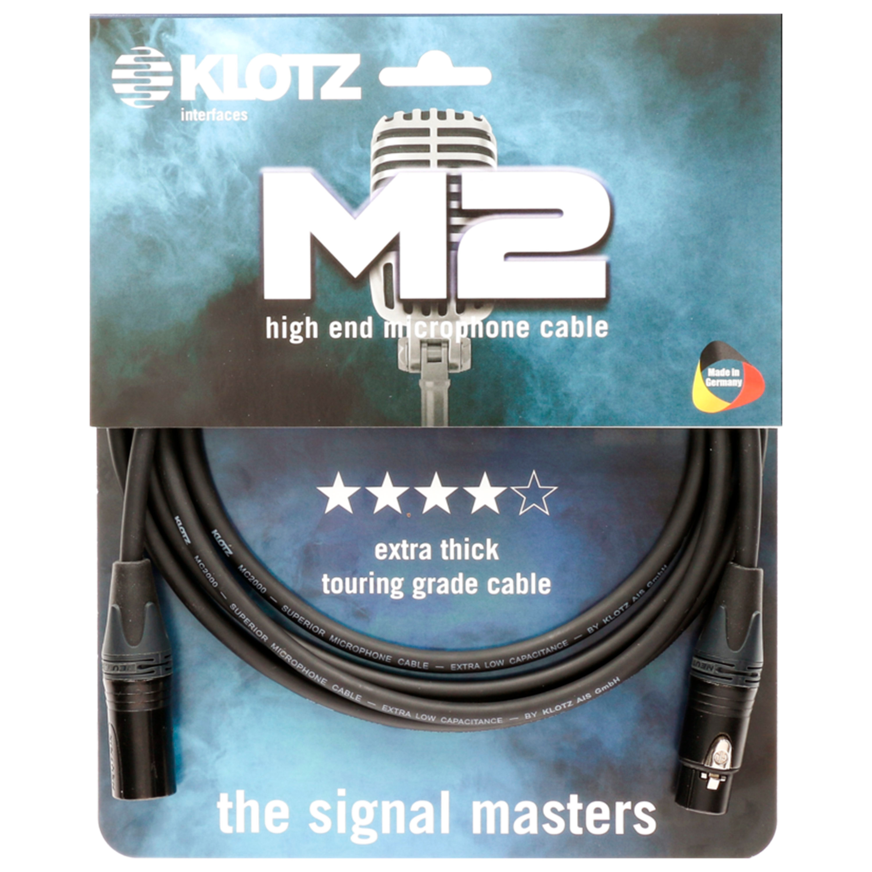 Câble XLR Mâle-femelle 10 Mètres – Klotz GRG1FM10.0 – Neuf