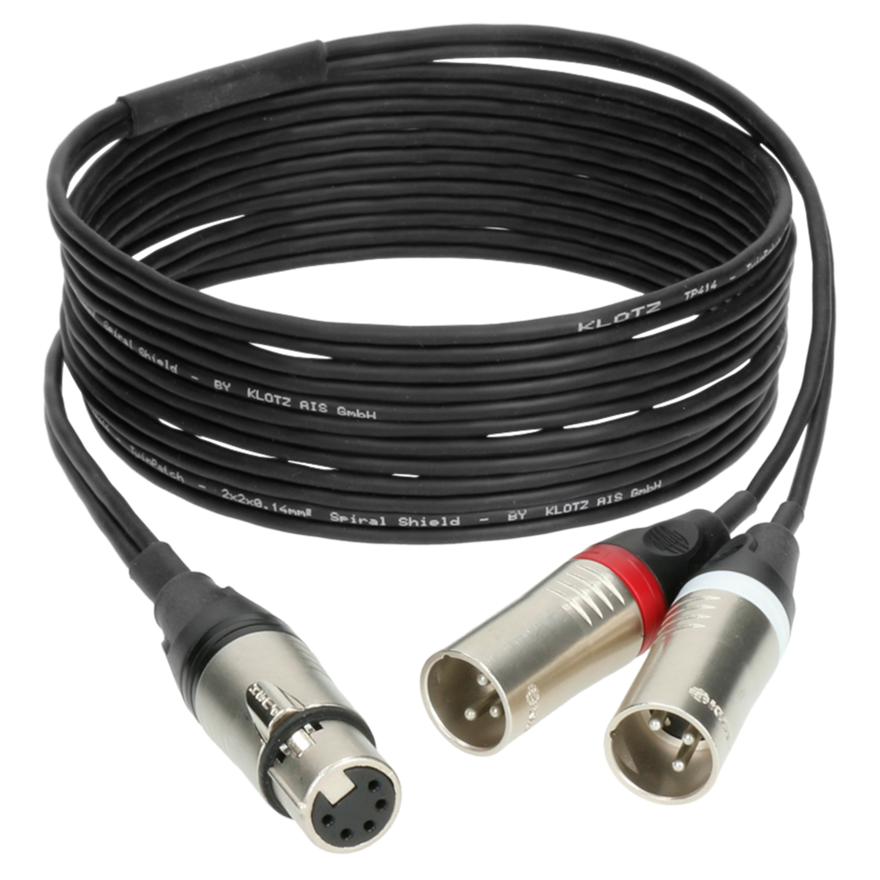 Câble Répartiteur XLR Femelle Vers 2 Mâles - 1,5 M Pour Micro, Mixeur, Sono