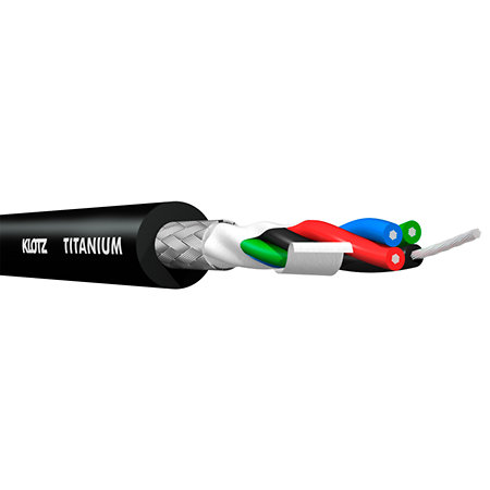 Câble Titanium StarQuad Jack TRS mâle / XLR mâle Neutrik, 1.5m Klotz