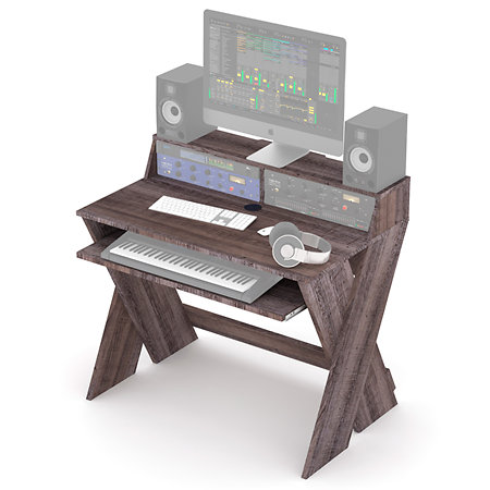 Glorious DJ Sound Desk Compact Walnut