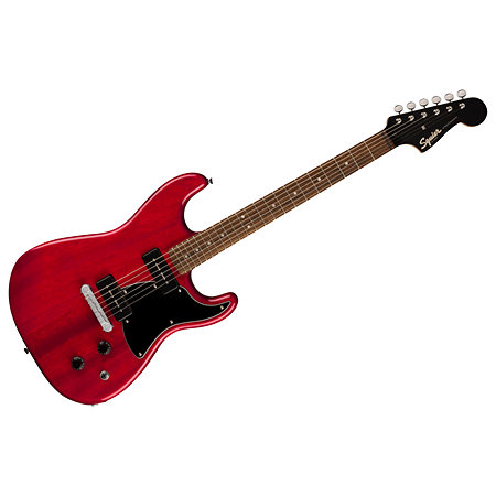 Squier by FENDER Paranormal Strat-O-Sonic Crimson Red Transparent