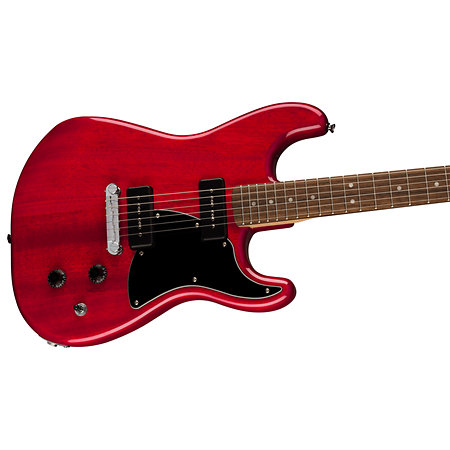 Paranormal Strat-O-Sonic Crimson Red Transparent Squier by FENDER