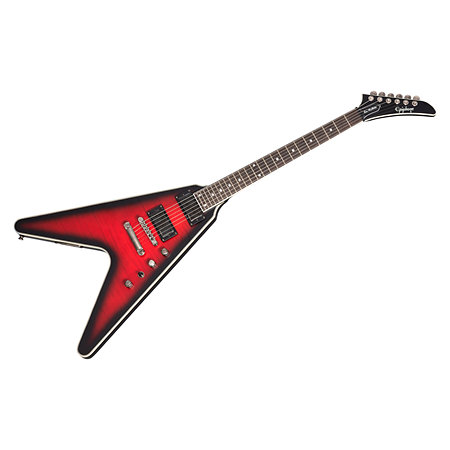 Dave Mustaine Flying V Prophecy Aged Dark Red Burst Epiphone