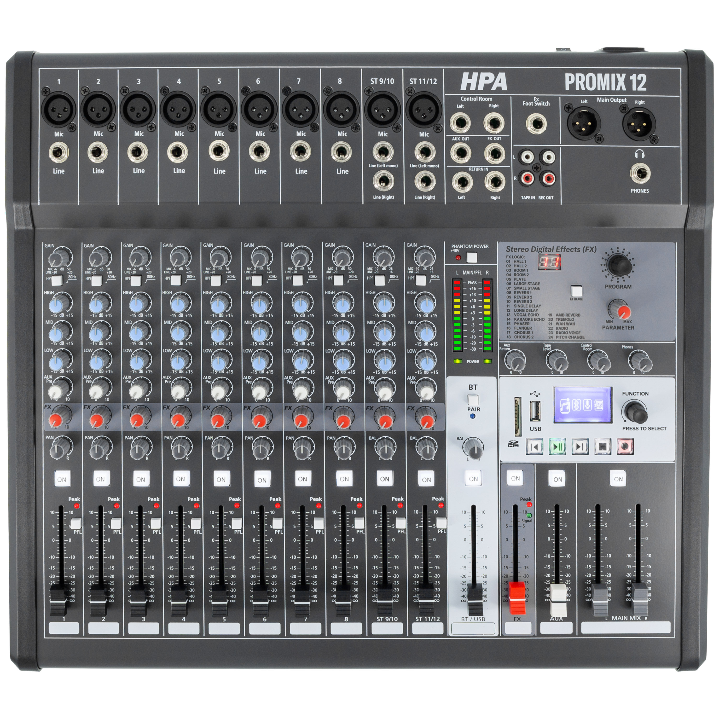 Promix Mp HPA Promix 12 - Console de mixage analogique SonoVente.com