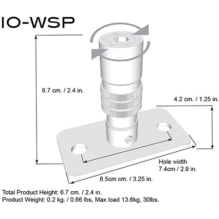 IO-WSP IO-Equipped Wall Stud Mount Triad-Orbit