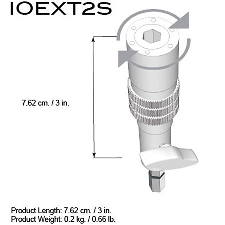 IO-EXT2S IO-Equipped 2" Rotating Extension Bar Triad-Orbit