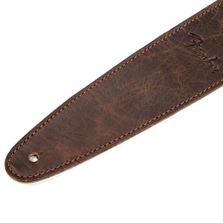 Artisan Crafted Leather Strap 2.5" Brown Fender