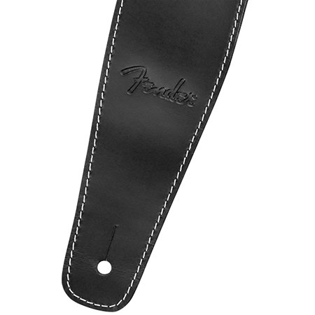 Fender Broken-In Leather Strap Black 2.5"