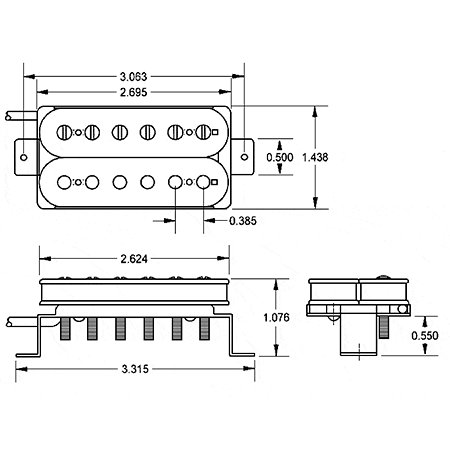 Slash 2.0 Kit Slash Alnico II Nickel 2 conducteurs Seymour Duncan