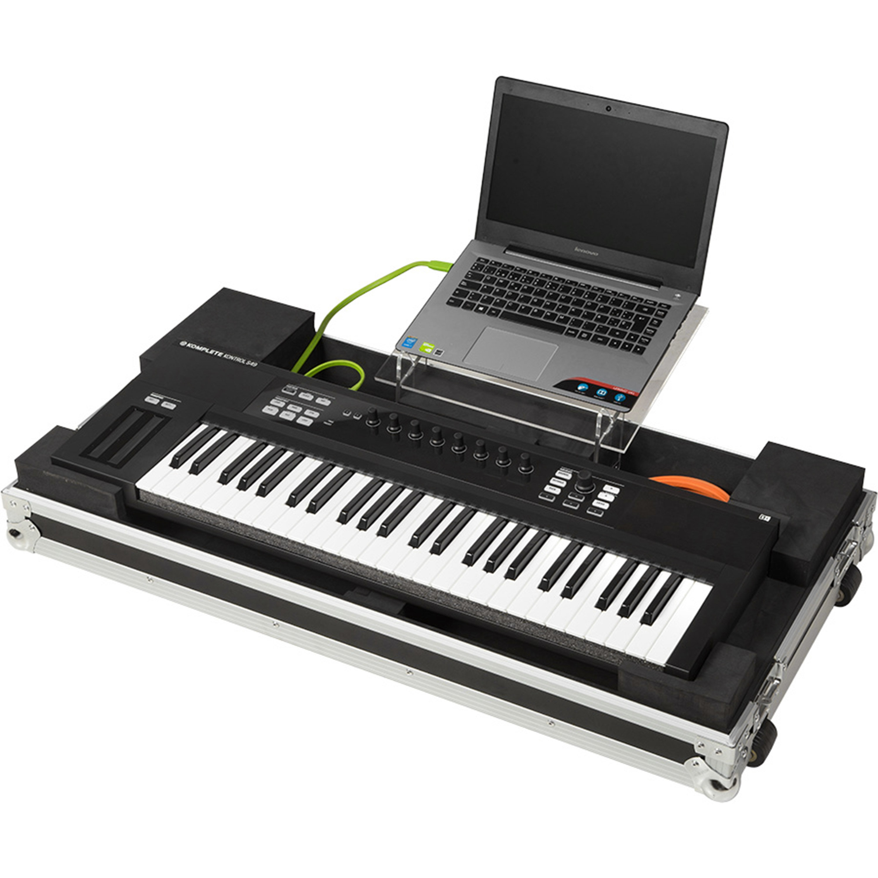 Image showcasing Walkasse Flight Keyboard 49 Acrylic Stand W - Étuis clavier SonoVente.com
