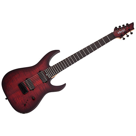 Schecter Sunset-7 Extreme Scarlet Burst