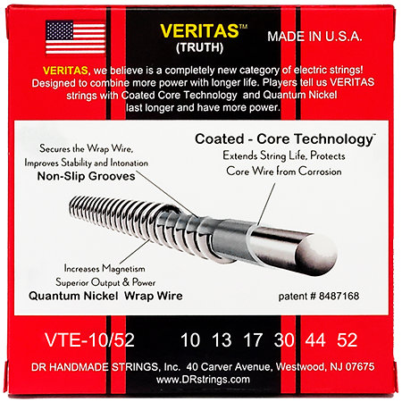 VTE-1052 - Veritas Coated 10-52 DR Strings