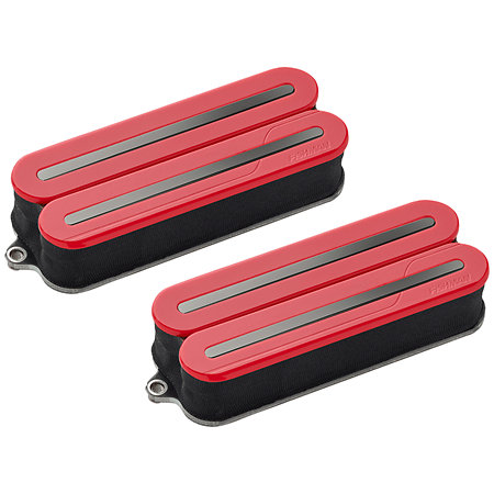 Fishman PRF-MO8-SDB - Set Fluence Open Core Modern Humbucker Alnico 3 Voies Rouge/Nickel Noir